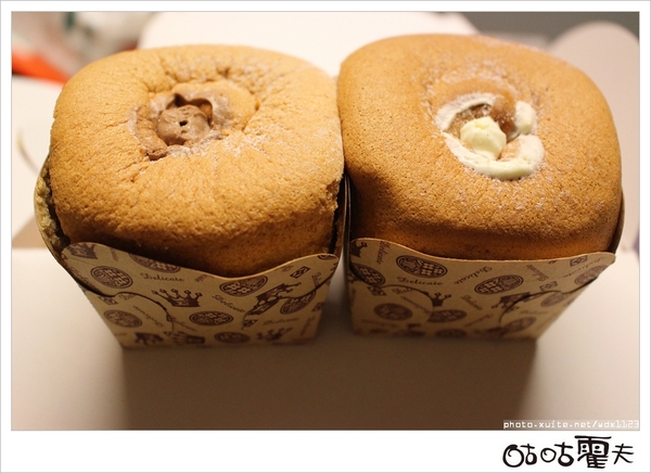 咕咕霍夫 烘焙美味：[試吃]咕咕霍夫~鮮奶乳酪蛋糕＆超柔牛奶戚風蛋糕❤不甜不膩♡送禮自吃兩相宜