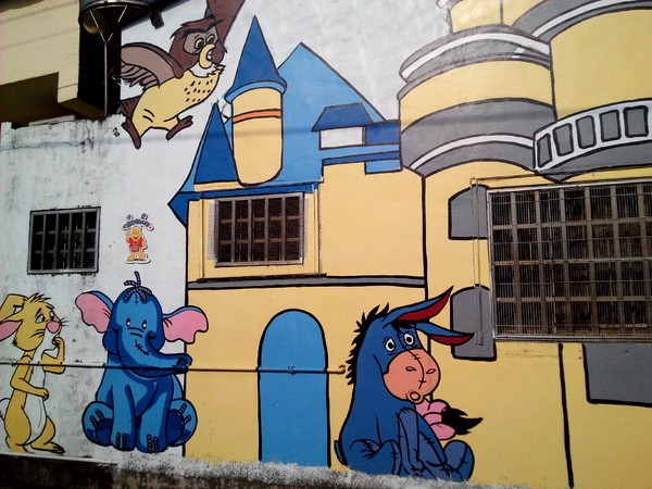 下營區維尼村：【臺南Ω下營區】小熊維尼彩繪村。結合在地文化信仰的維尼彩繪