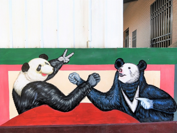 搶先曝光全台唯一3D貓熊彩繪村：【雲林斗南景點】石龜溪貓熊彩繪村~唯一以貓熊為主題的彩繪