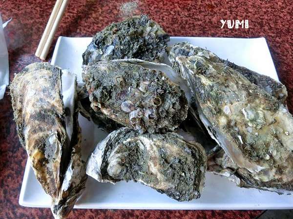 深水步海鮮碳烤：【南投食記】就是要新鮮fresh!南投也能吃到東石港的超美味鮮蚵@深水步蚵學院海鮮碳烤