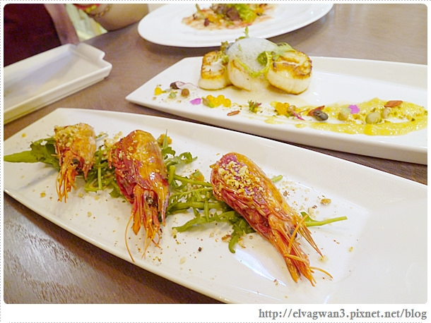 捷運國父紀念館站-A community-餐酒館-巷弄美食-質感-焦糖洋蔥-現流北海道干貝-胭脂蝦-松露燉飯-煎鴨肝-蘋果派-28-235-1