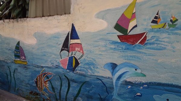 前金社區-新田路253巷彩繪牆：【高雄景點】新田路253巷彩繪牆