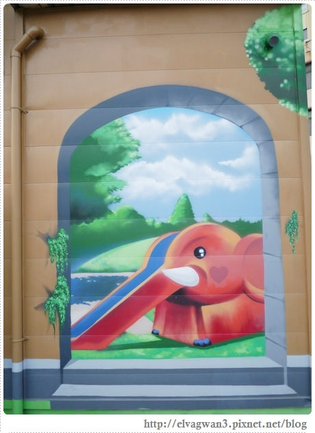 台南-東區-86綠園巷-彩繪-3D壁畫-巷內-遊樂園-4-077-1