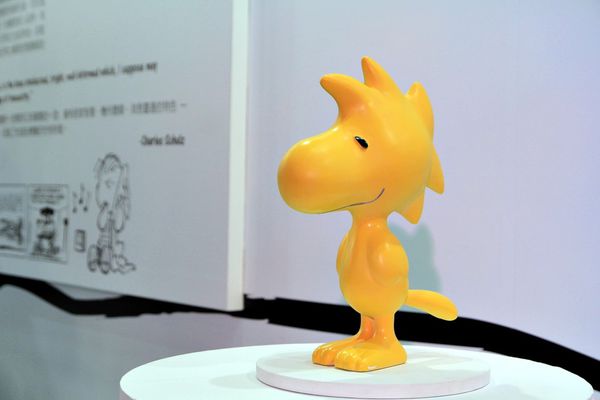 Snoopy 65週年巡迴特展，走進花生漫畫，獨家邀請史努比妹妹Belle(貝兒)，台北松山文創園區，