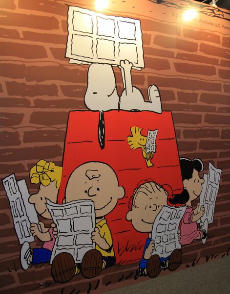 Snoopy 65週年巡迴特展，走進花生漫畫，獨家邀請史努比妹妹Belle(貝兒)，台北松山文創園區，