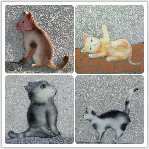 三民社區享幸福廊道：平凡的鄉村有小小的貓世界&彰化田中窯燒陶板藝術貓社區