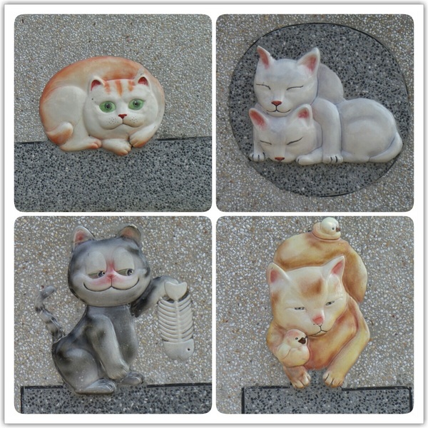 三民社區享幸福廊道：平凡的鄉村有小小的貓世界&彰化田中窯燒陶板藝術貓社區