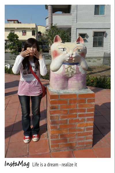 三民社區享幸福廊道：平凡的鄉村有小小的貓世界&彰化田中窯燒陶板藝術貓社區