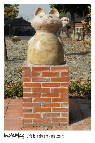 三民社區享幸福廊道：平凡的鄉村有小小的貓世界&彰化田中窯燒陶板藝術貓社區