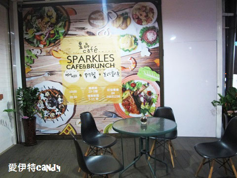 星品咖啡Sparkles Café  & Brunch：『台中東海_星品咖啡SparklesCaféBrunch』迪克蛋液流出來啦！！！雞腿排肉嫩多汁，水果茶酸甜好喝~~