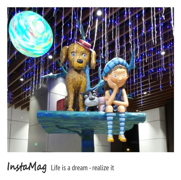 南港CITY LINK幾米藝術:有夢最美,充滿療癒的異想世界-南港幾米吹泡泡