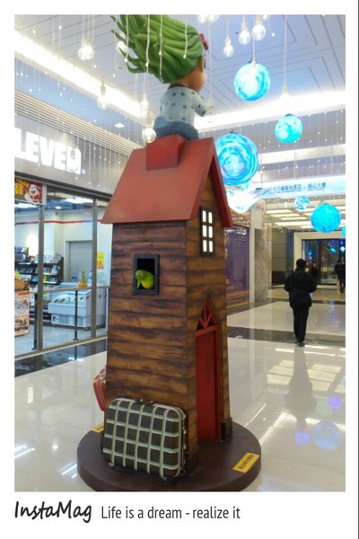 南港CITY LINK幾米藝術:有夢最美,充滿療癒的異想世界-南港幾米吹泡泡