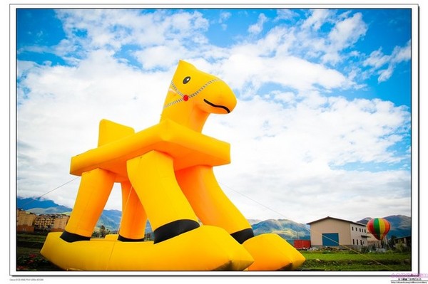 宜蘭三星 花海熱氣球嘉年華：2016宜蘭景點-三星鄉洛克馬/猴年吉祥物/熱氣球/猴年新年走春