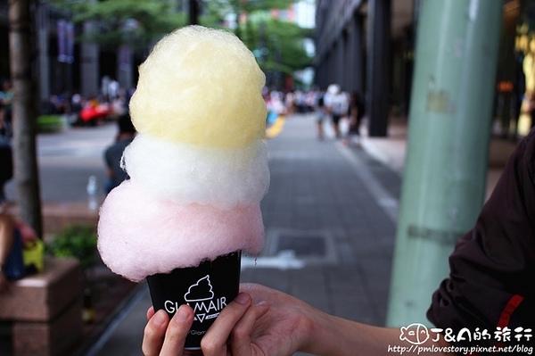GLAMAIR:【台北】GLAM AIR--浪漫彩虹棉花糖和濃郁香蕉霜淇淋~