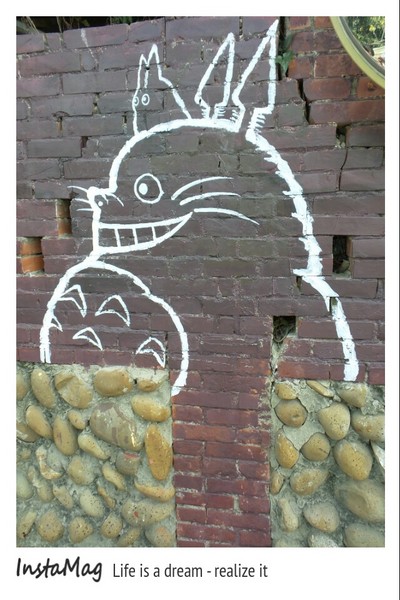 大內區石林里-騎偉士牌尋找龍貓亭：★台南景點★~♞大內龍貓彩繪村♞