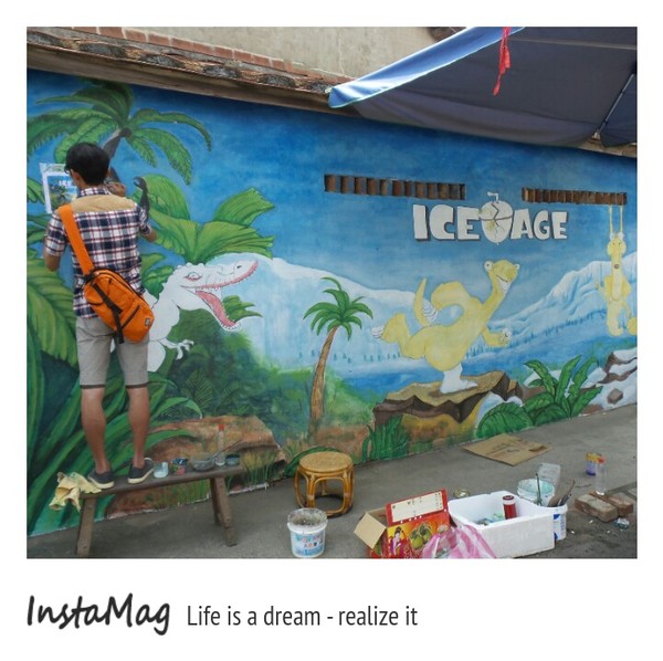 大內區石林里-騎偉士牌尋找龍貓亭：★台南景點★~♞大內龍貓彩繪村♞