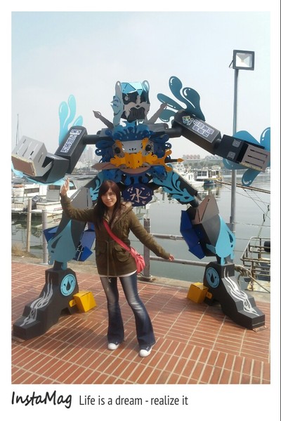 2014台南聖誕燈節 五大劍獅金鋼：安平港遊憩碼頭&霸氣十足五大劍獅金鋼(展期2015/03/05結束)