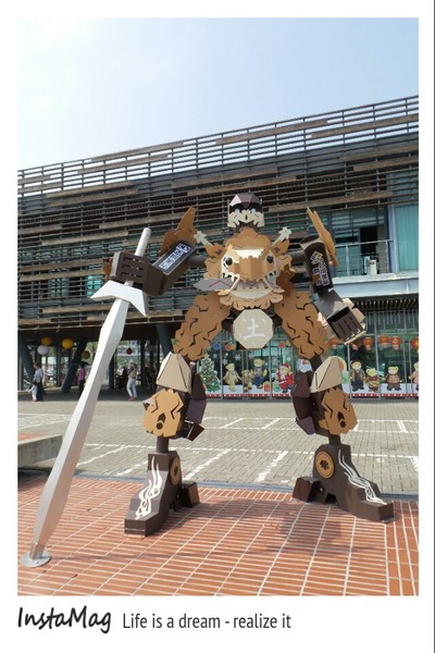 2014台南聖誕燈節 五大劍獅金鋼：安平港遊憩碼頭&霸氣十足五大劍獅金鋼(展期2015/03/05結束)