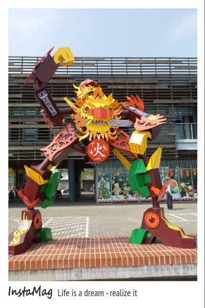 2014台南聖誕燈節 五大劍獅金鋼：安平港遊憩碼頭&霸氣十足五大劍獅金鋼(展期2015/03/05結束)