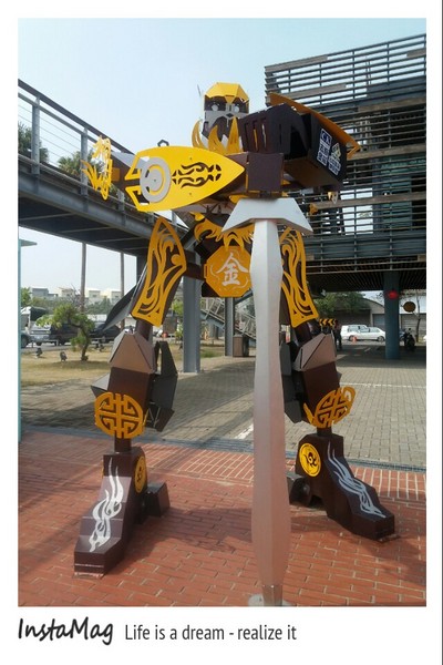 2014台南聖誕燈節 五大劍獅金鋼：安平港遊憩碼頭&霸氣十足五大劍獅金鋼(展期2015/03/05結束)