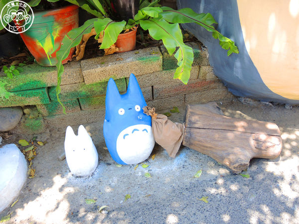 善聽空間3D立體龍貓:作伙來企投【台中大里・立體龍貓公車站】和龍貓一起等巴士