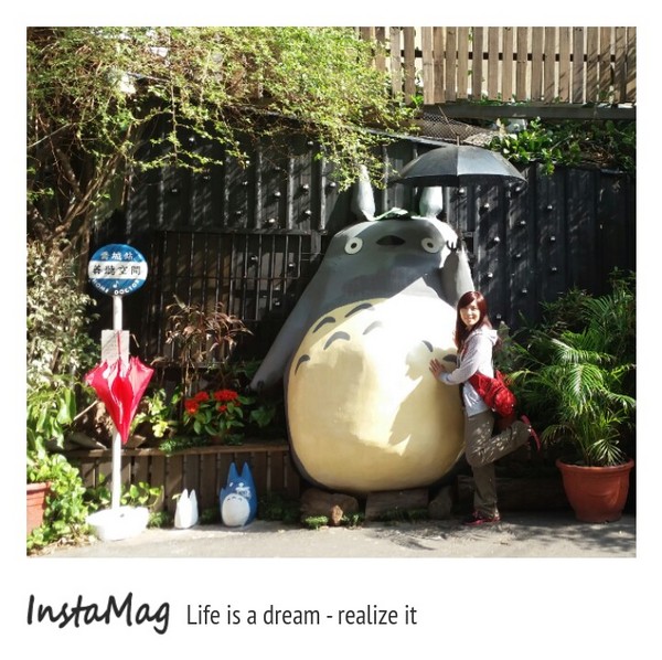 善聽空間3D立體龍貓：【台中景點】善聽空間~3D立體龍貓等公車