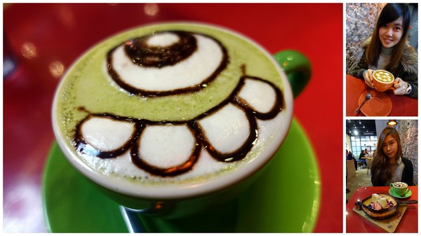 tame moose:(胖樺食記)捷運中山站下午茶”tame moose泰姆西餐小館”,可愛大眼怪/三眼怪抹茶拿鐵可愛獨特,焙鍋鬆餅創意十足