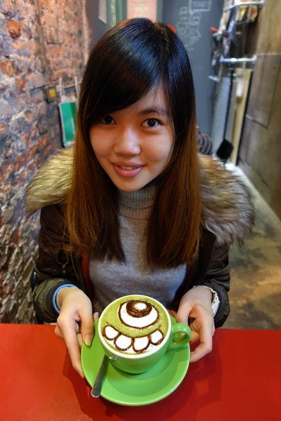 tame moose:(胖樺食記)捷運中山站下午茶”tame moose泰姆西餐小館”,可愛大眼怪/三眼怪抹茶拿鐵可愛獨特,焙鍋鬆餅創意十足