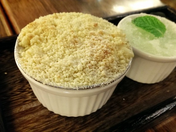 六堆伙房(中山店)：《中山》六堆伙房 客家麵食館│擂茶Q麻糬鍋餅ღ ×鹹豬肉捲餅×西米焗烤布丁~連甜點都富有創意!