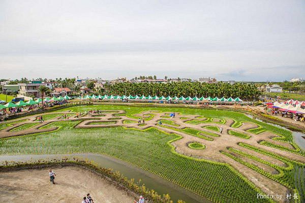 LINE FRIENDS彩繪稻田:【遊記】{屏東。南州}「全球首發 LINE FRIENDS彩繪稻田」就在2015屏東國際彩稻藝術節