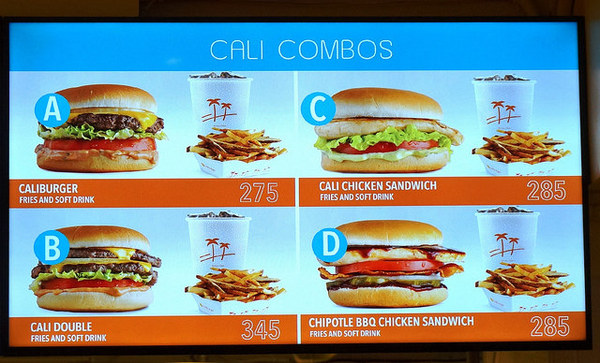 CaliBurger(忠孝旗艦店)：[忠孝敦化] CaliBurger 梁靜茹最愛的加州漢堡.手工現切起司薯條 vs 多汁牛肉雞肉漢堡