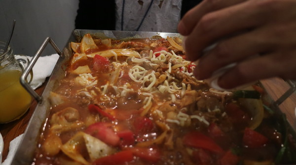 金太郎　ちりとり鍋　平盆鍋：【台北美食】金太郎ちりとり鍋平盆鍋，日式的韓食料理