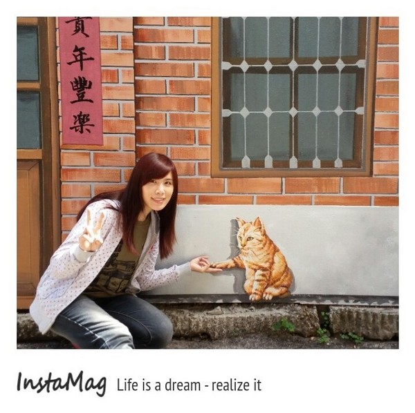 沙鹿美仁里彩繪巷：【台中景點】復古意味~沙鹿美仁里彩繪藝術巷