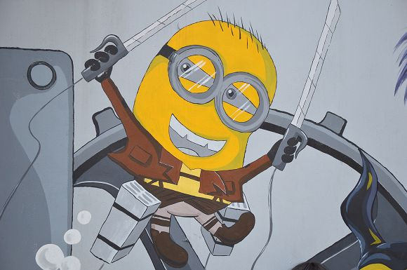 小小兵彩繪牆26