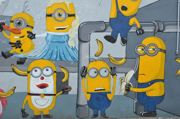 小小兵彩繪牆10