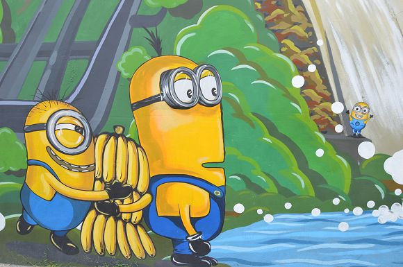 小小兵彩繪牆22