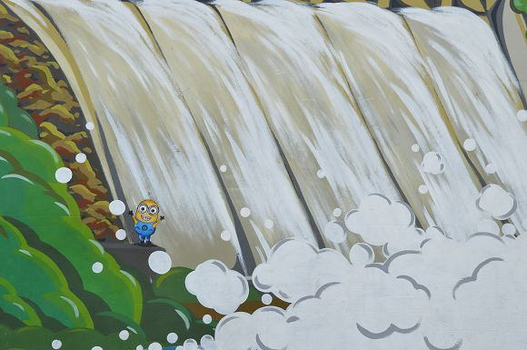 小小兵彩繪牆18