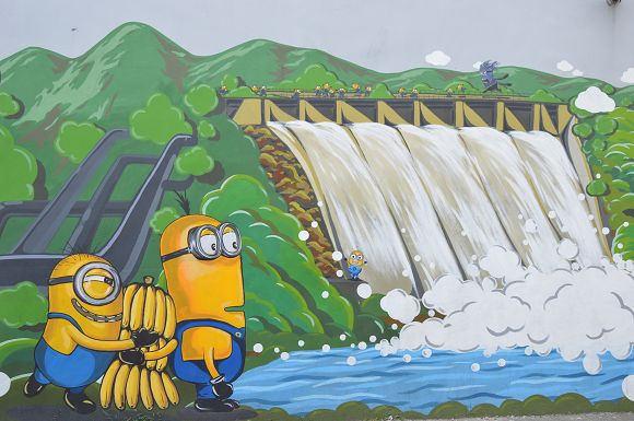 小小兵彩繪牆17