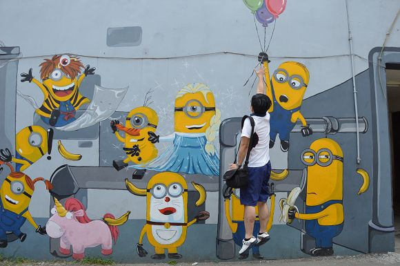 小小兵彩繪牆20