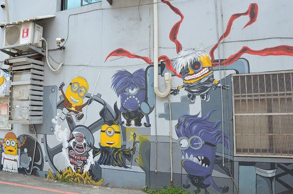 小小兵彩繪牆06