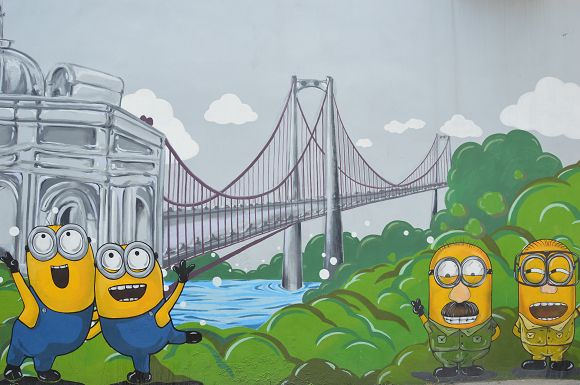 小小兵彩繪牆11