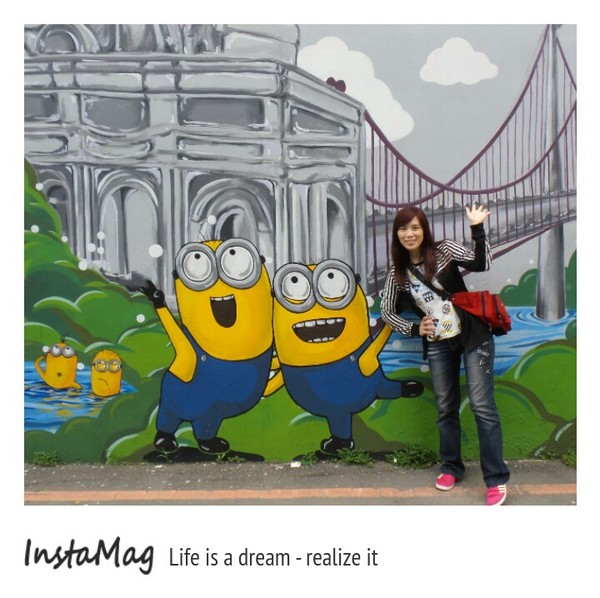 小小兵彩繪牆：【桃園景點】黃色香蕉兵團-桃園小小兵彩繪牆