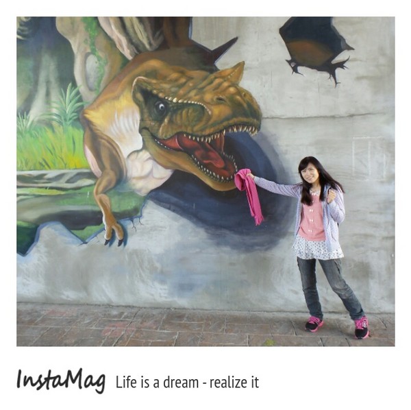 華中橋：【新北市景點】橋下居然有恐龍出沒!!! 新北市華中橋3D互動式立體彩繪恐龍