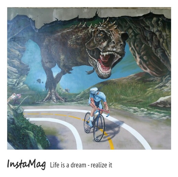 華中橋：【新北市景點】橋下居然有恐龍出沒!!! 新北市華中橋3D互動式立體彩繪恐龍