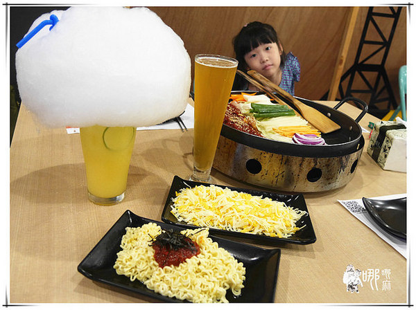 OMAYA(桃園莊敬店):【桃園 韓式料理】春川炒雞創始店在桃園~滿滿起司搭上酸辣韓式炒雞,還有可愛的棉花糖泡泡