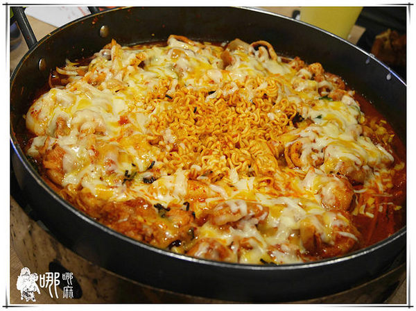 OMAYA(桃園莊敬店):【桃園 韓式料理】春川炒雞創始店在桃園~滿滿起司搭上酸辣韓式炒雞,還有可愛的棉花糖泡泡