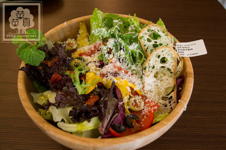 木缽沙拉。炙燒蔬菜樂園