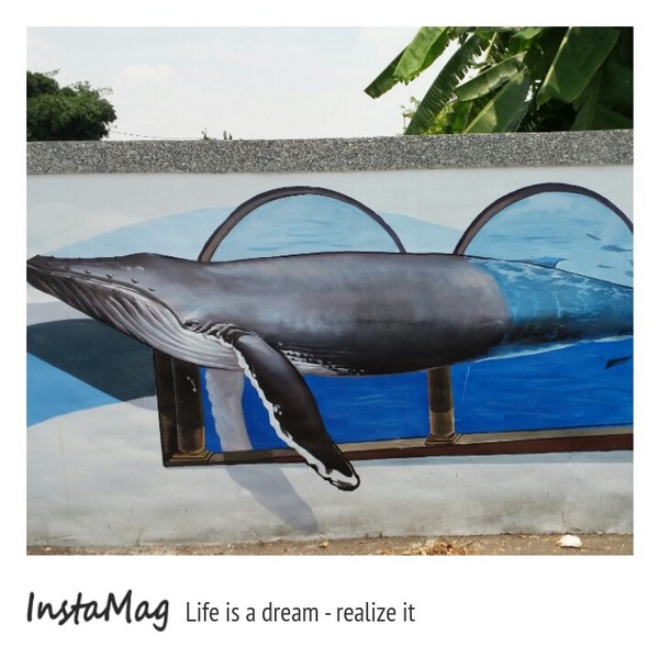 二崙鄉湳仔社區鐵道文化3D彩繪：【雲林景點】雲林二崙鄉湳仔社區~鐵道文化3D彩繪