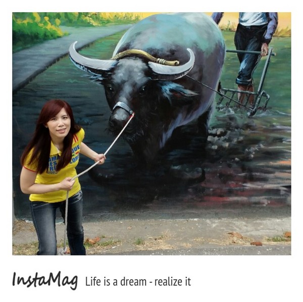 二崙鄉湳仔社區鐵道文化3D彩繪：【雲林景點】雲林二崙鄉湳仔社區~鐵道文化3D彩繪