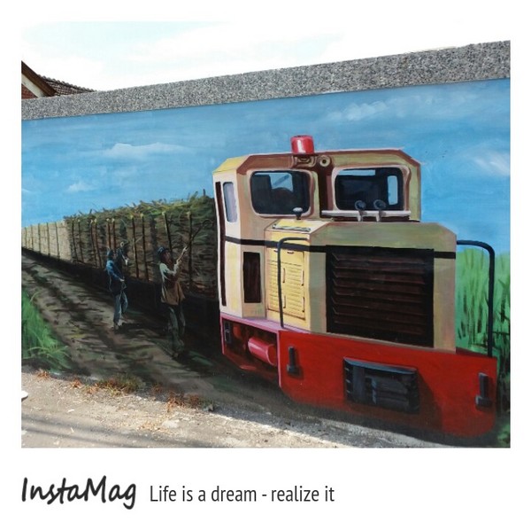 二崙鄉湳仔社區鐵道文化3D彩繪：【雲林景點】雲林二崙鄉湳仔社區~鐵道文化3D彩繪